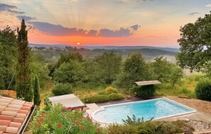 A heated pool
