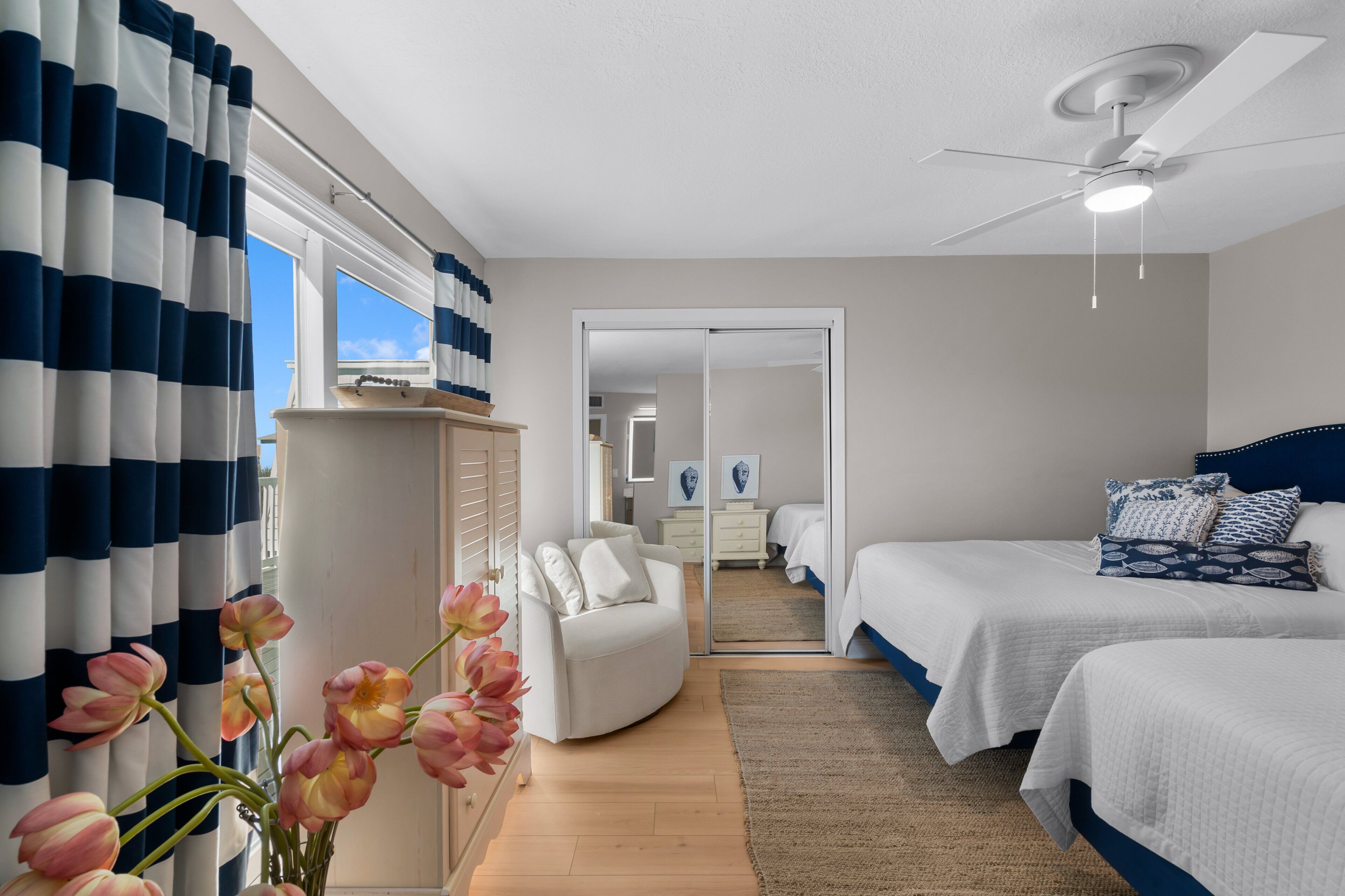 2 habitaciones, tabla de planchar con plancha y wifi gratis 