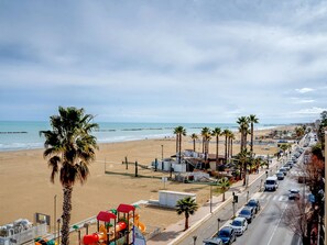 Vlak bij het strand