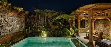 Villa, 1 Schlafzimmer, Poolblick | Blick auf den Garten