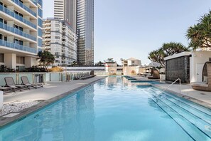 Indoor pool, outdoor pool