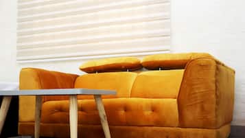 Junior-suite | Opholdsområde | 42-tommers TV med satellitkanaler
