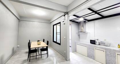 In the central of the city, close to convenience stores and transportation hubs.