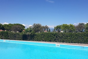 A heated pool