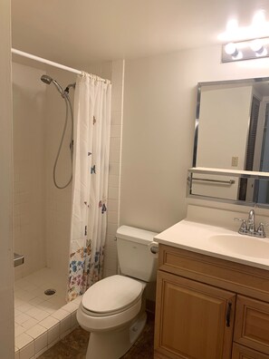 Shower, hair dryer, towels, soap - Studio at the Famous Ilikai- just steps to the beach (Honolulu)