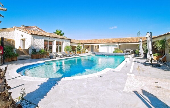 A heated pool