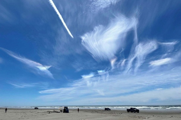 Una spiaggia nelle vicinanze