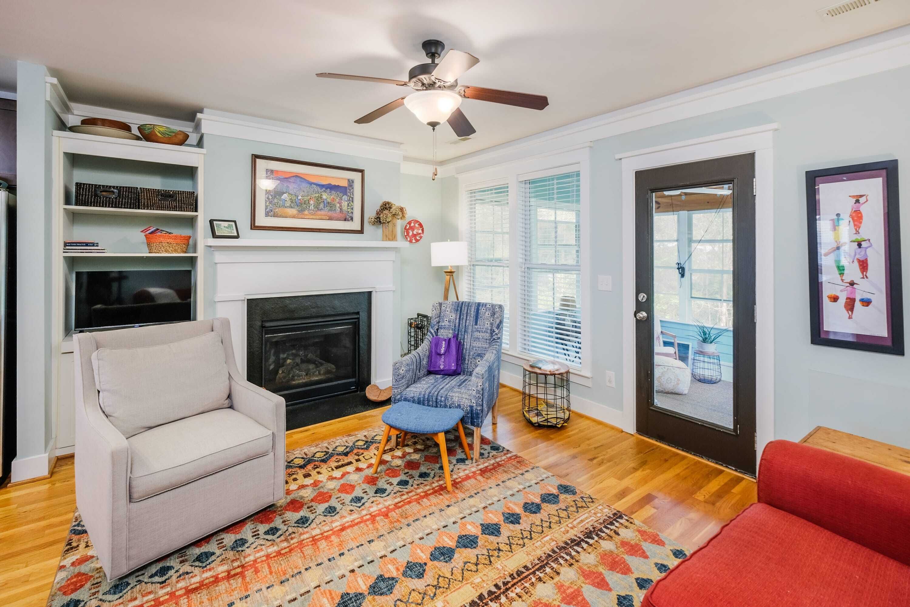 Eclectic 3BR Steps to Main Street with a Patio