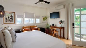 1 slaapkamer, een strijkplank/strijkijzer, wifi, beddengoed