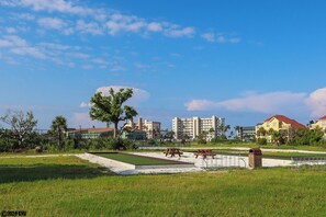 Outdoor dining - Casa Marina 2B/2B Island Condo w/ Water Views!  Walk to Beach! CM153 (Fort Myers Beach)