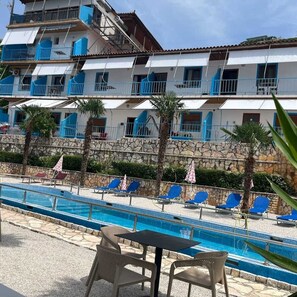 Panoramic-Doppelzimmer, Meerblick | Wohnbereich