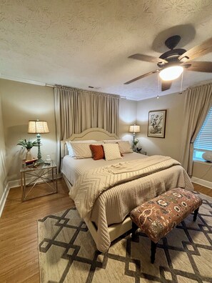 2 bedrooms, iron/ironing board, travel crib, free WiFi