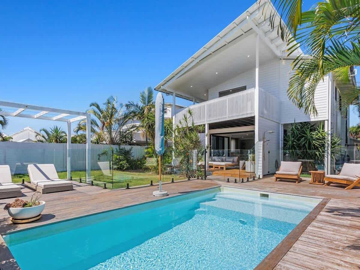 A heated pool