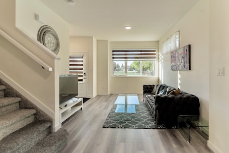 Living area. Comfortable entire townhouse in downtown Edmonton.