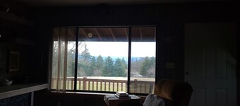 Rustic 2nd story apartment with mountain views.