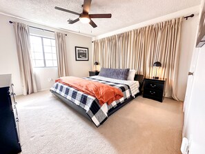 4 dormitorios, tabla de planchar con plancha, wifi y ropa de cama