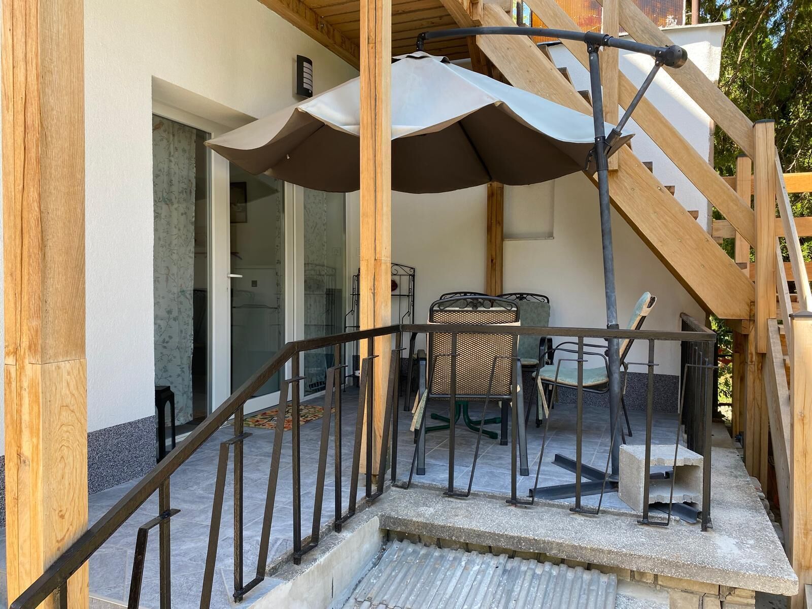 基础独立别墅, 1 张大床和 1 张沙发床, 露台, 花园景观 | 露台