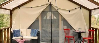 Glamping Tent! Nestled at base of Mission Mountains! Quiet & secluded. 