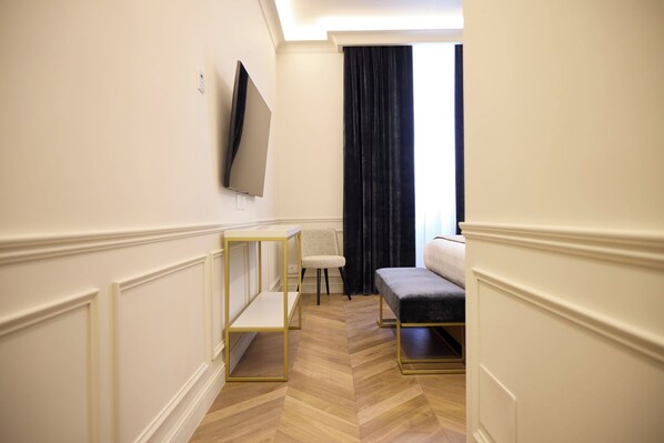 Deluxe-værelse | Premium-sengetøj, senge med madrasser af memory foam