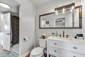 Douche, serviettes fournies