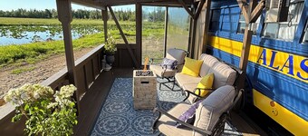 Unique Schoolie on a float plane lake in North Kenai. 