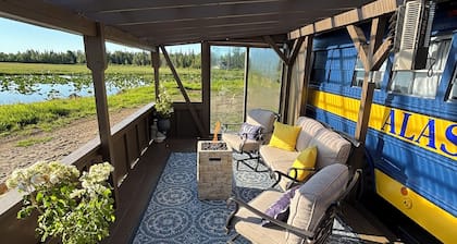 Unique Schoolie on a float plane lake in North Kenai.
