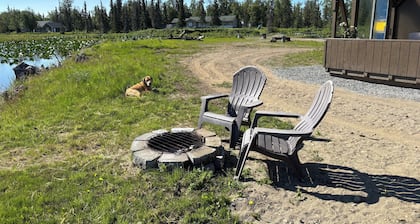 Unique Schoolie on a float plane lake in North Kenai.
