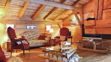 Cheminée, lecteur de DVD