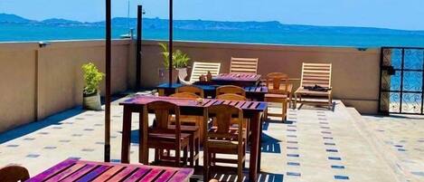 Luxury room ON THE BEACH, 1 King Bed | Terrace/patio