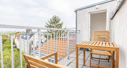 Airy Attic Apt.: Stylish Studio w/ Terrace & View