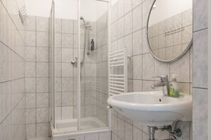 Shower, hair dryer