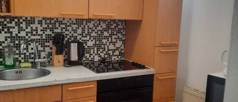 Fridge, oven, stovetop, toaster