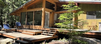 Huckleberry Hideaway - an idyllic off-grid cabin on Savary Island, BC. Canada.