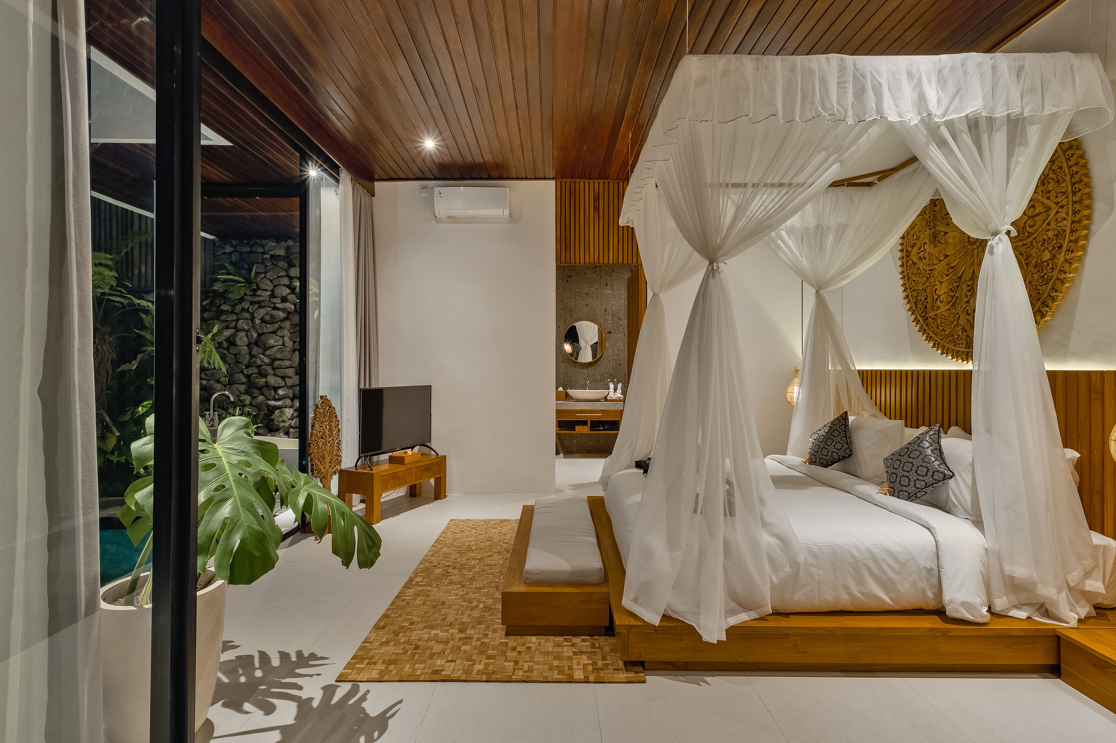 Villa, 1 slaapkamer | 1 slaapkamer, een bureau, gratis wifi, beddengoed