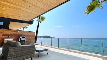 Deluxe 1 Bed Room Villa 102 with Open-air Bath, No dogs allowed, Non Smoking | Balcony view