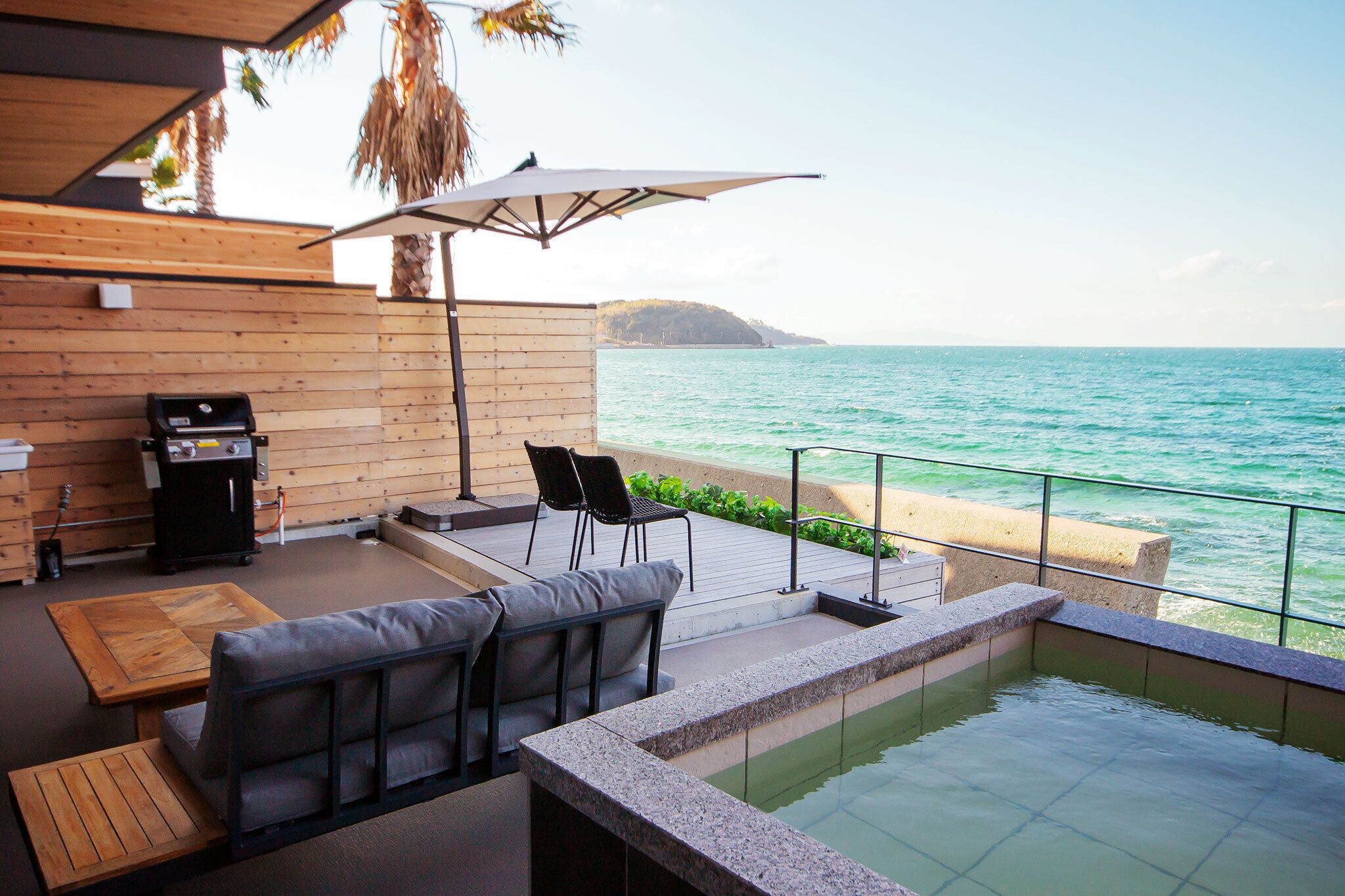 豪華別墅, 非吸煙房, 不可攜帶寵物 (Large Villa, 105, with Open-air Bath) | 露台/庭院