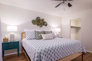 2 bedrooms, iron/ironing board, travel crib, WiFi