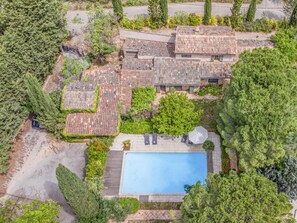 Exterior - Charming stone house with airco and a large pool (Lorgues)