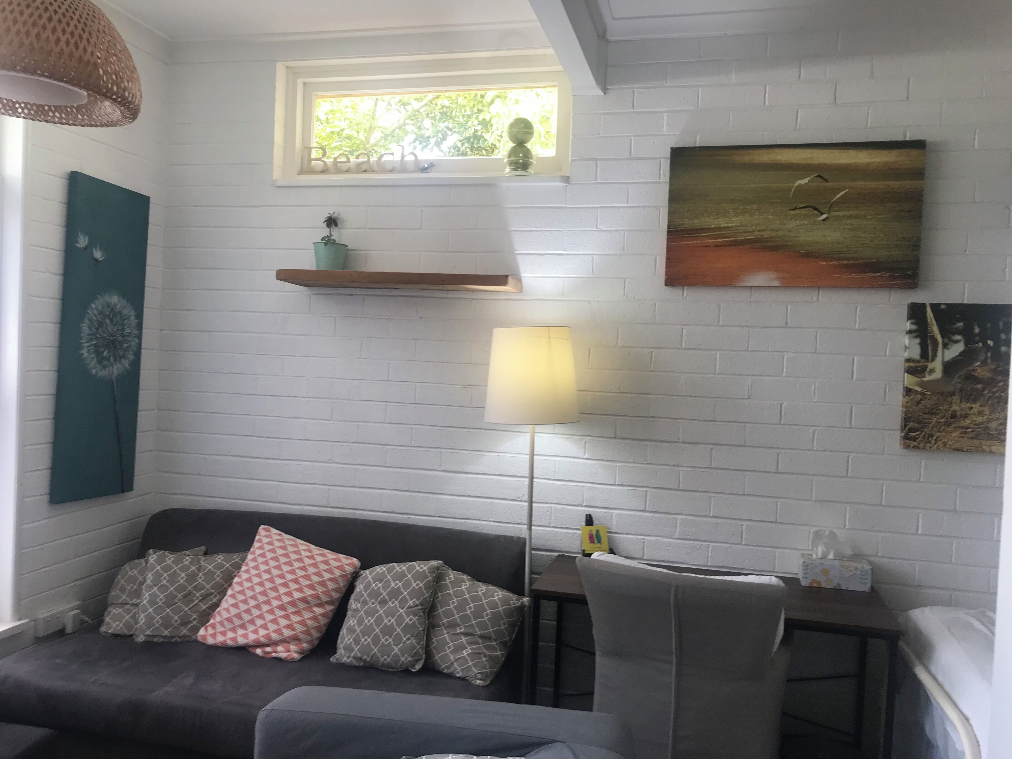 Televisión, reproductor de DVD y libros 