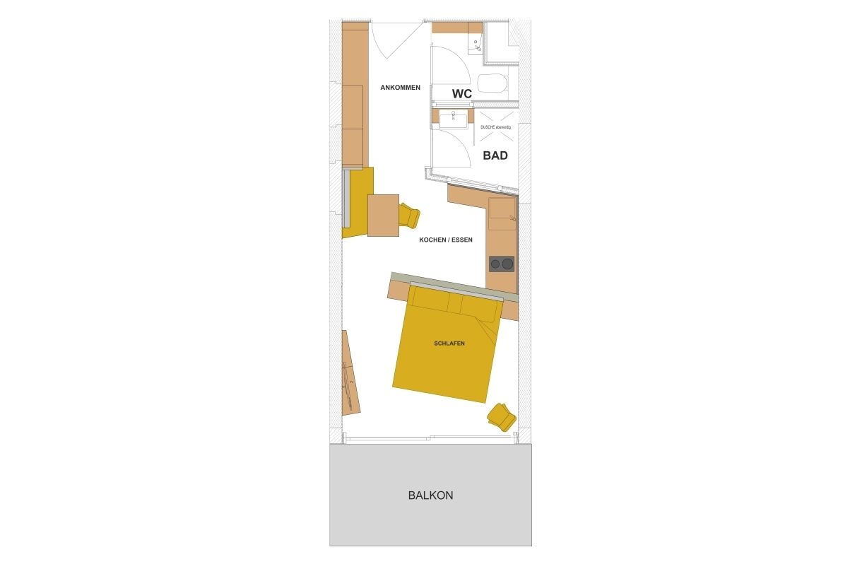 Comfort Apartment, Kitchen | View from room