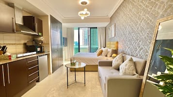 1 bedroom, hypo-allergenic bedding, in-room safe, individually decorated