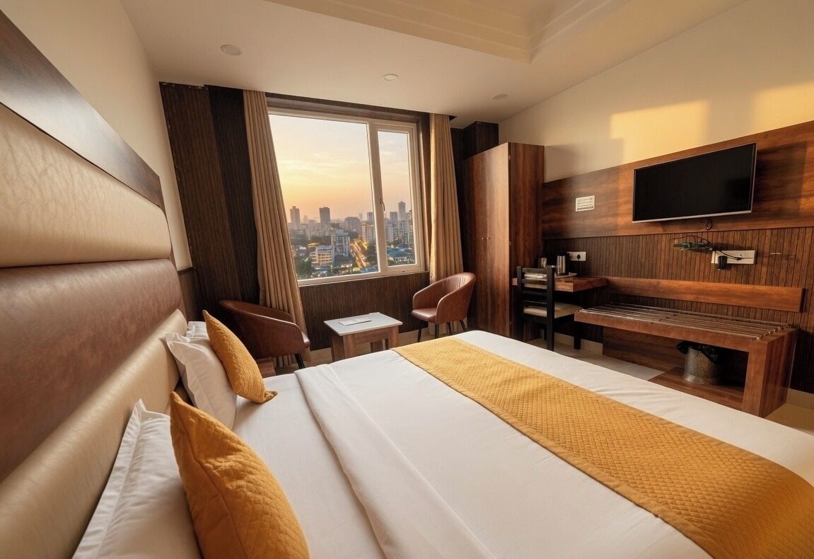 Habitación Deluxe, vista a la ciudad | Insonorización, tabla de planchar con plancha y wifi gratis 