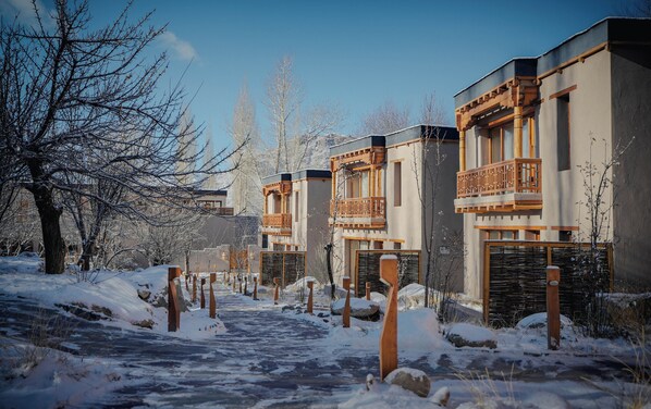 Fassade der Unterkunft