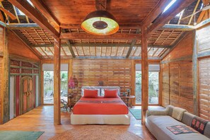 Limasan House - One Bedroom Ricefield View | Premium bedding, minibar, in-room safe, free WiFi - Bambu Indah Resort (Ubud)