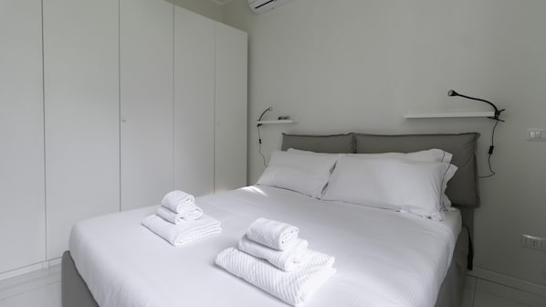 Apartamento (2 Bedrooms) | 2 quartos, roupas de cama premium, ferros/tábuas de passar roupa