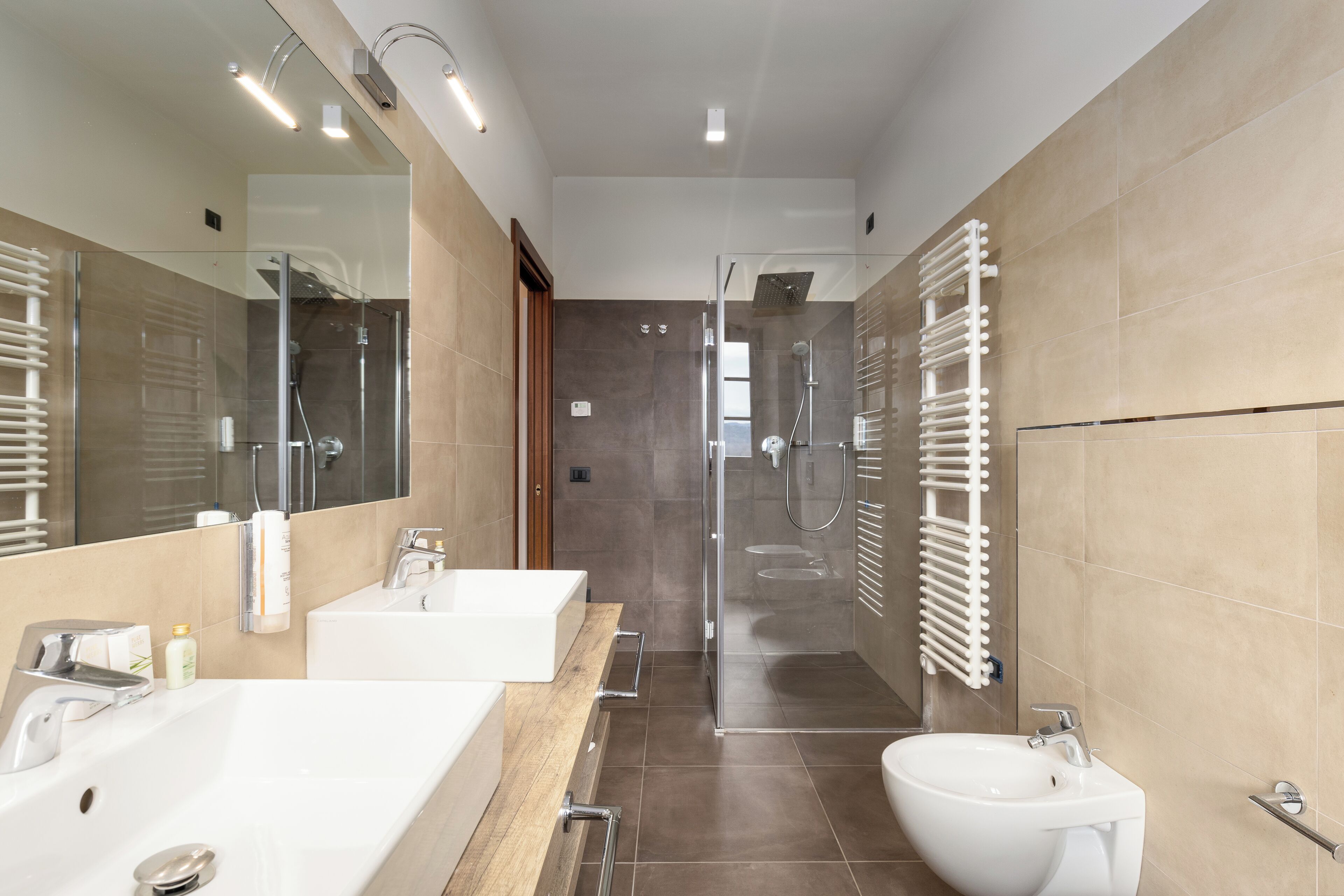 Departamento Deluxe | Baño | Regadera, regadera tipo lluvia, amenidades de baño gratuitas 