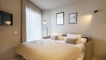 Căn hộ Tiêu chuẩn, nhiều giường | 1 phòng ngủ, két bảo mật tại phòng, màn/rèm cản sáng, phòng cách âm