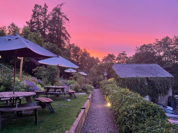 Terrace/patio - The Riverside at Aymestrey (Leominster)