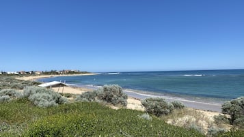 Sun-loungers, beach towels
