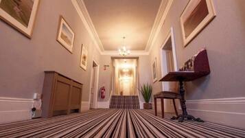 Flat-screen TV, books